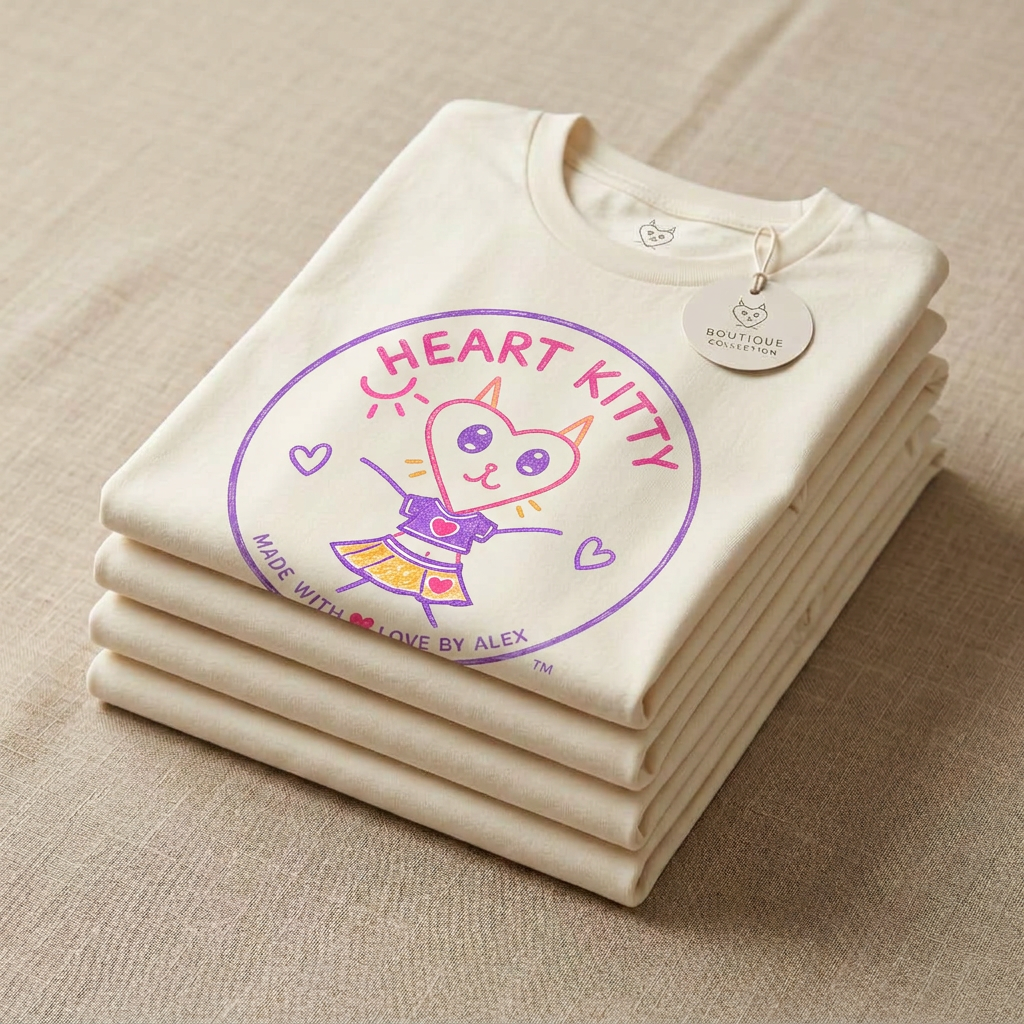 Crop Top Kitty in Natural — close-up detail 1