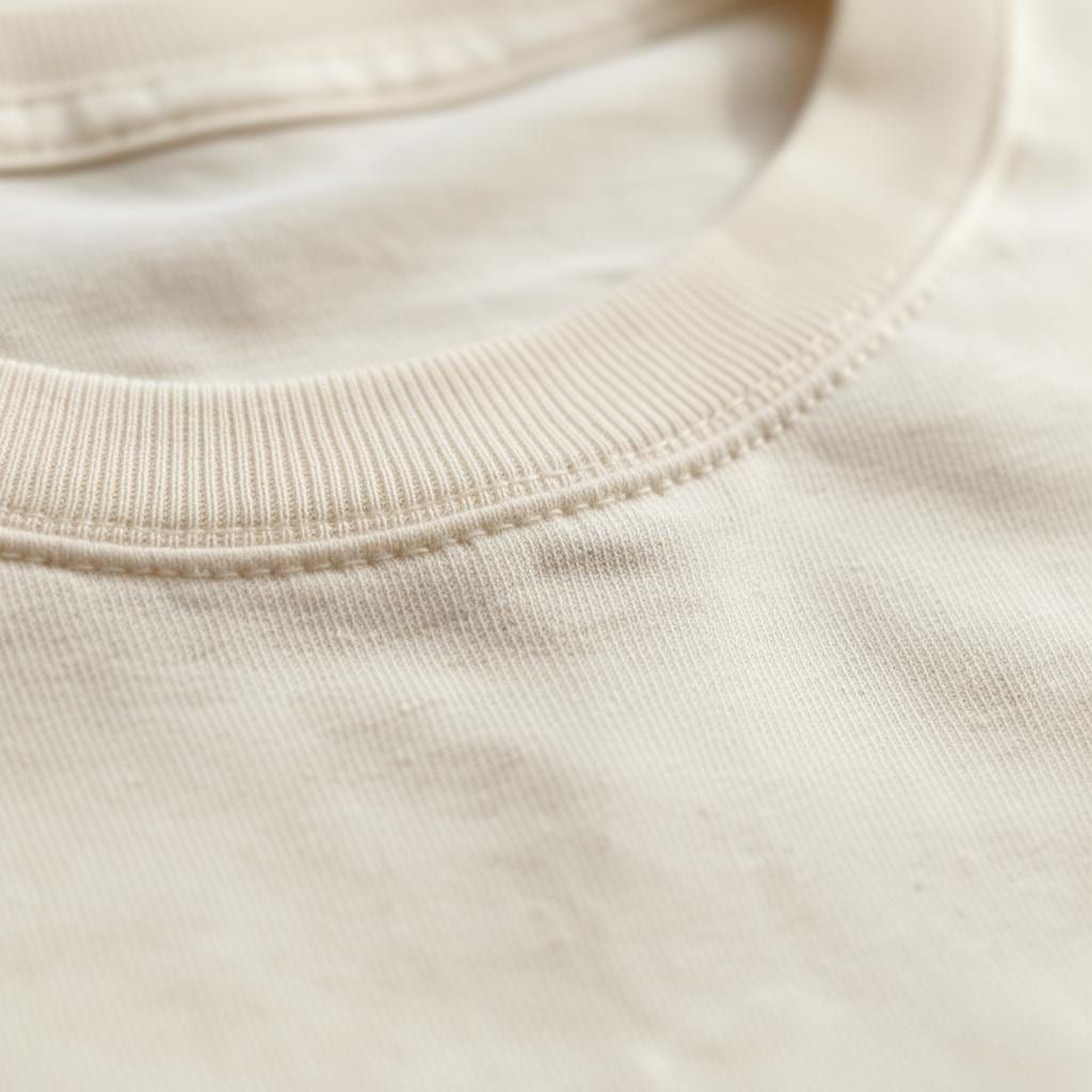 Heart Kitty Tee in Natural — close-up detail 2